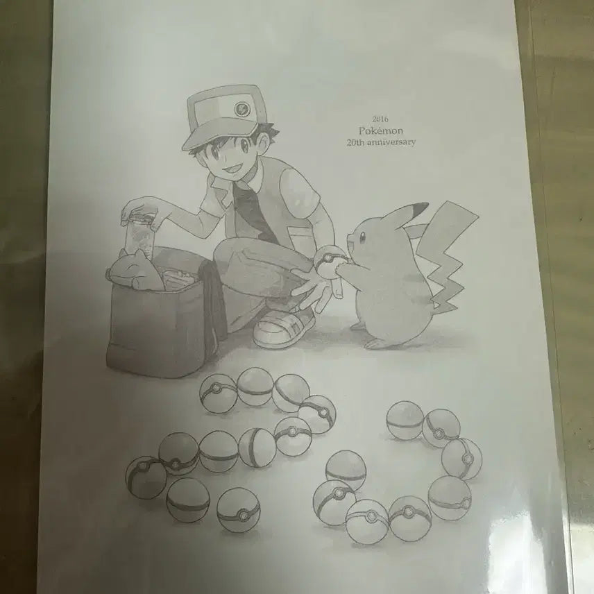 [BUNJANG] Pokemon 20th Anniversary Illustration Postcard Set / 포켓몬 20주년 기념 일러스트 엽서