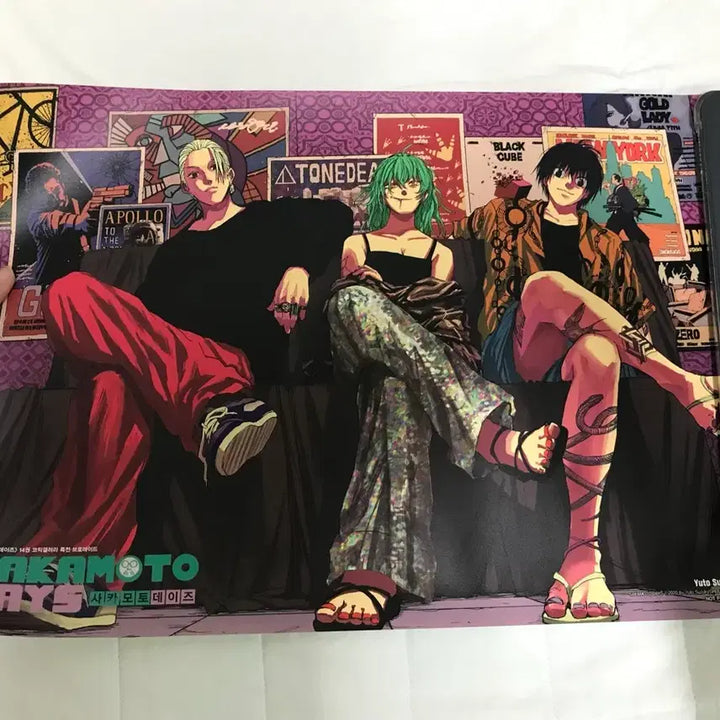 [BUNJANG] Sakamoto Days Poster 3 Types Bundle Set / 일괄) 사카모토데이즈 포스터 3종