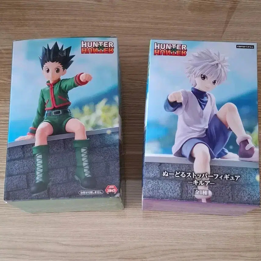 [BUNJANG] Hunter x Hunter Gon &amp; Killua Noodle Stopper Figure Set / 헌터헌터 헌헌 곤 키르아 후류 누들스토퍼