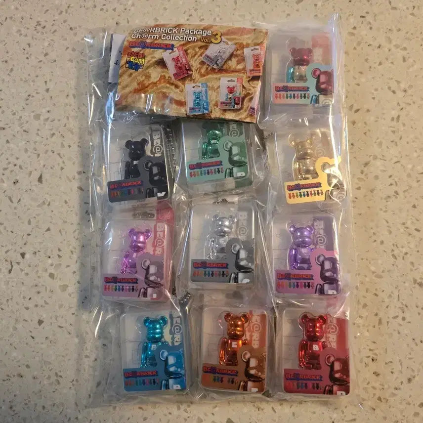 [BUNJANG] Bearbrick Gacha Series 3 Chrome Complete Set (10 types) Sealed New Product / 베어브릭 가챠 3탄 크롬 전종(10종) 미개봉 새상품
