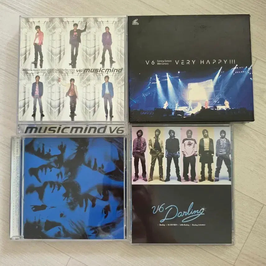 [BUNJANG] V6 Musicmind, Seven, Darling, VERY HAPPY!!! Concert Video CD Bundle Set / V6 일본 CD 4종 일괄 판매