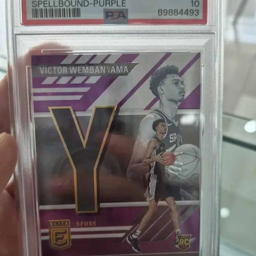 [BUNJANG] 2023 Donruss Elite Victor Wembanyama Spellbound Purple Rookie Card / 2023 도너스 엘리트 빅터 웸반야마 스펠바운드 퍼플 카드