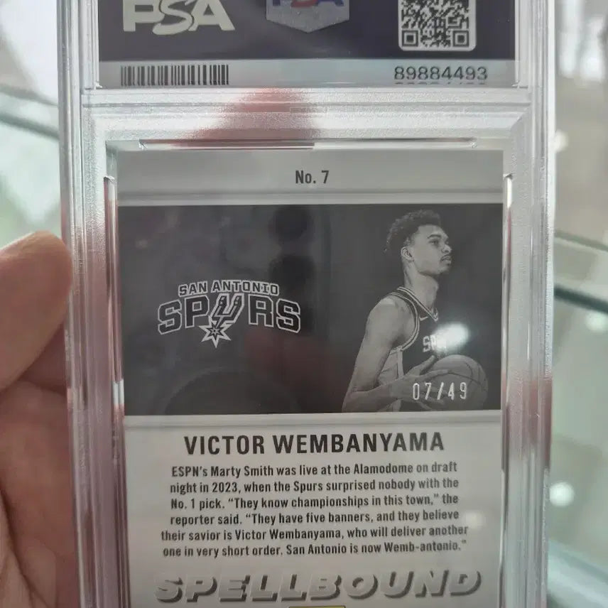 [BUNJANG] 2023 Donruss Elite Victor Wembanyama Spellbound Purple Rookie Card / 2023 도너스 엘리트 빅터 웸반야마 스펠바운드 퍼플 카드