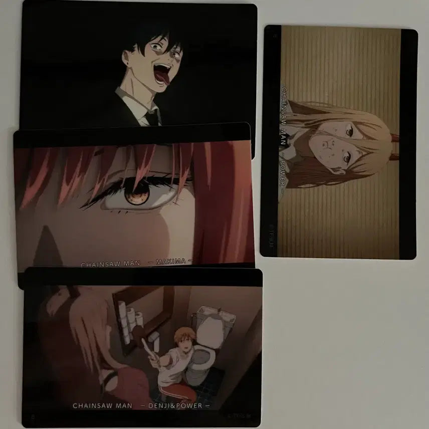 [BUNJANG] Chainsaw Man Lottery Keychain + Stickers (11 pcs) / 체인소맨 쿠지 키링+스티커 11장