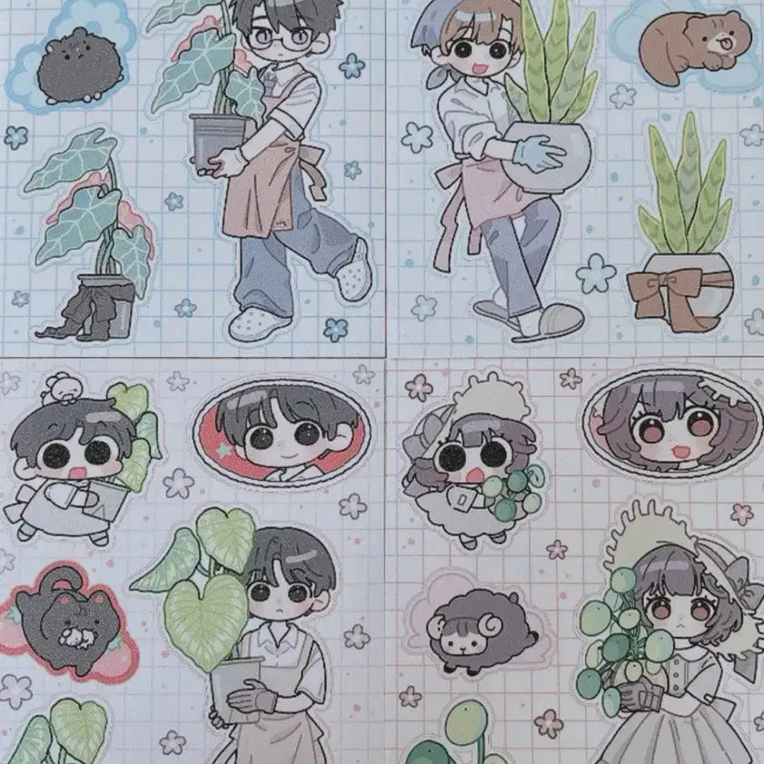 [BUNJANG] GoDamsClue (괴담출근) Stickers Bundle Set / 괴담출근 괴출 분갈이 스티커 일괄 양도 김솔음 최요원 류재관 고영은