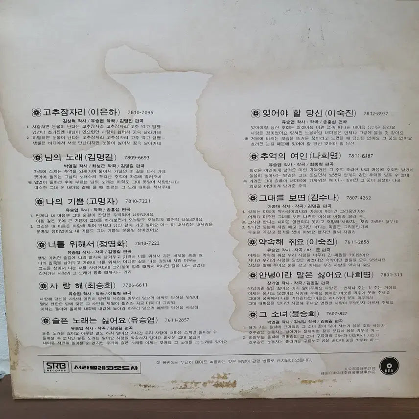 [BUNJANG] Norman Golden 1st Album LP / 노만 골든 제1집 LP 1977서라벌