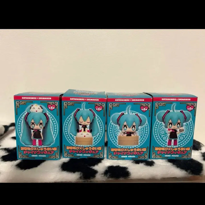 [BUNJANG] Hatsune Miku x Shumai-kun China Dress Ver. 4-Figure Set / 하츠네 미쿠 x 슈마이군 피규어 차이나 드레스 ver. 4종 세트