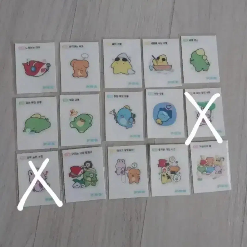 [BUNJANG] Pixelie Ornament Card Bundle Set / 픽셀리 띠부씰 픽셀리 오너먼트 카드 일괄 (더이상 가격내림X)