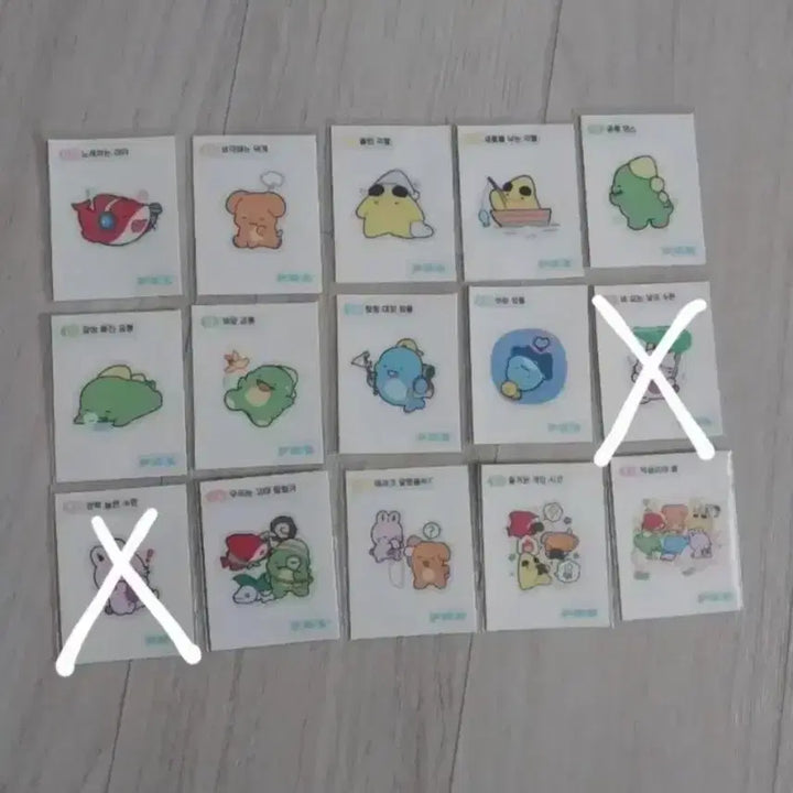 [BUNJANG] Pixelie Ornament Card Bundle Set / 픽셀리 띠부씰 픽셀리 오너먼트 카드 일괄 (더이상 가격내림X)