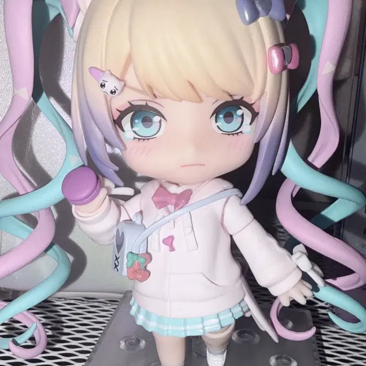 [BUNJANG] Nendoroid Chouten Casual Wear Figure with Macaron &amp; Good Smile Company Bonus Parts / 특전포함 니디걸 오버도즈 초텐 사복 넨도로이드 피규어