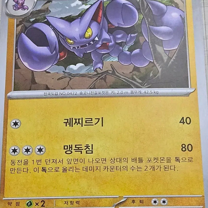 [BUNJANG] Pokemon Card Gliscor 023/062 U / 포켓몬 카드 글라이온 023/062 U