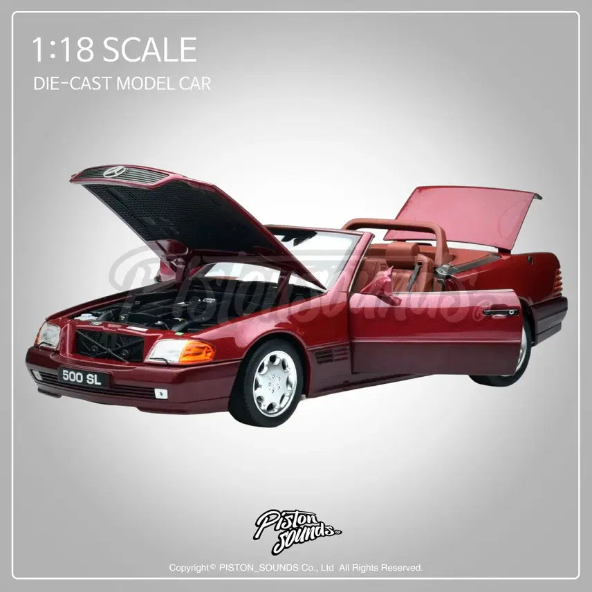 [BUNJANG] NOREV 1:18 Scale Mercedes-Benz 500SL R129 Red Diecast Model / NOREV 노레브 1:18스케일 벤츠 500SL R129 레드 다이캐스트 각벤츠