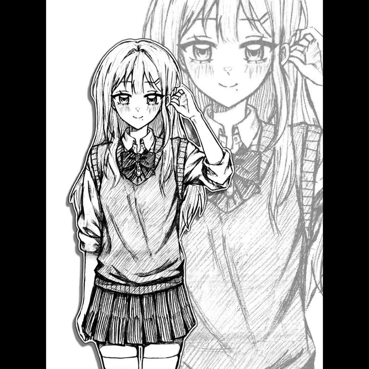 [BUNJANG] Custom Hand-Drawn Commission: Single/Couple Bust/Half-Body, Sketch Style / 손그림 무컨펌 커미션 1인 2인 페어 흉상 반신 낙서 낙퀄 무채색 흑백