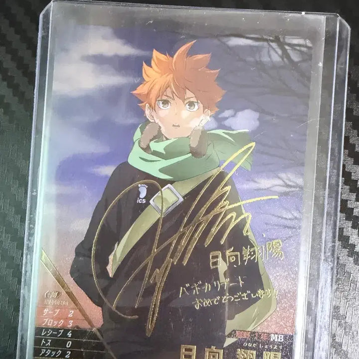 [BUNJANG] Haikyuu!! Karasuno High School Hinata Shoyo Autographed Card (Break Set) / (슬리브 탑로더) 하이큐 바보카 break 브레이크 쓰레기통의 결전 신 일러 히나타 쇼요 싸인 카드 hv-p01-001
