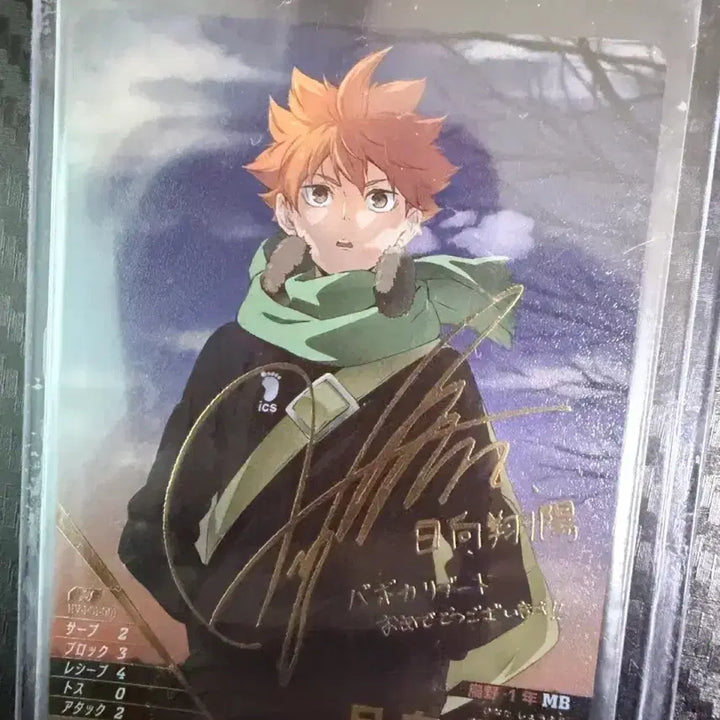 [BUNJANG] Haikyuu!! Karasuno High School Hinata Shoyo Autographed Card (Break Set) / (슬리브 탑로더) 하이큐 바보카 break 브레이크 쓰레기통의 결전 신 일러 히나타 쇼요 싸인 카드 hv-p01-001
