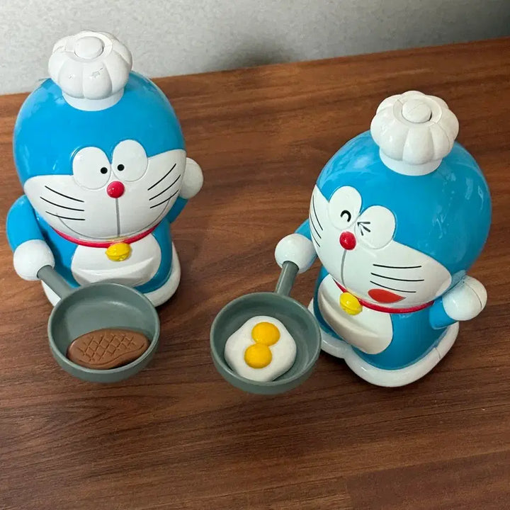 [BUNJANG] Vintage Classic Chef Doraemon Toy Figure / 빈티지 고전 요리사 도라에몽 장난감 피규어