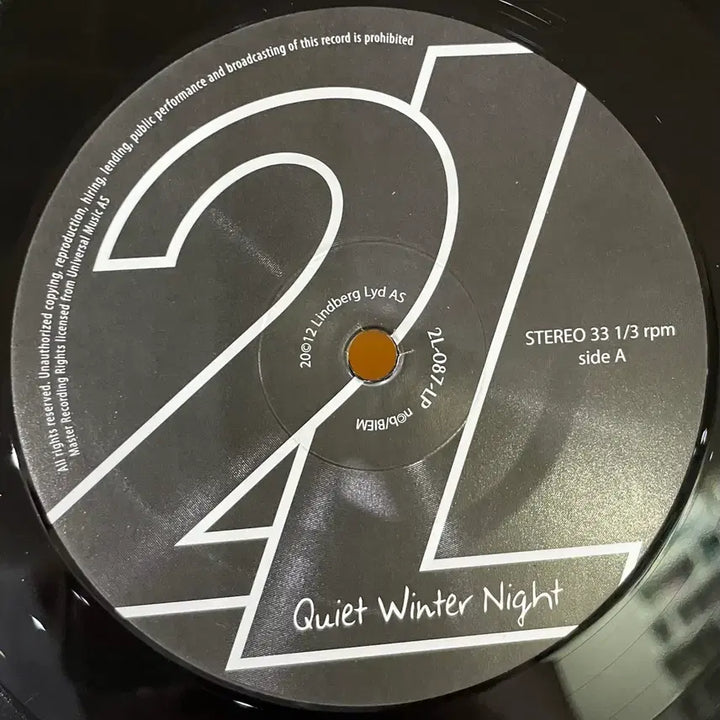 [BUNJANG] Hoff Ensemble Quiet Winter Night 180g LP / [오디오파일 LP] Quiet Winter Night, Hoff Emsemble