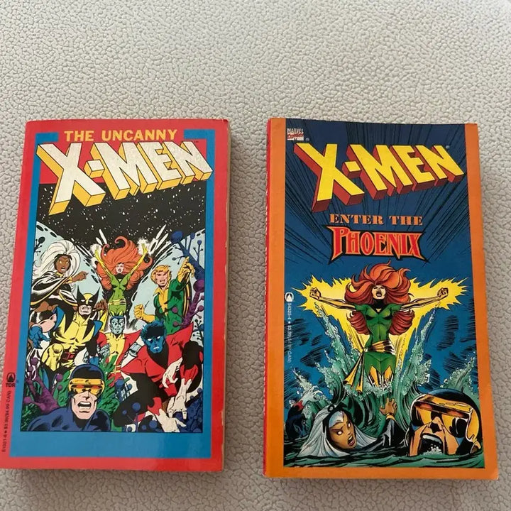 [BUNJANG] Vintage Marvel X-Men English Paperback Novels (1990s) - Bundle Set of 2 / [빈티지/희귀] 90년대 미국 마블 엑스맨(X-MEN) 영문 원서 페이퍼백 2권 일괄
