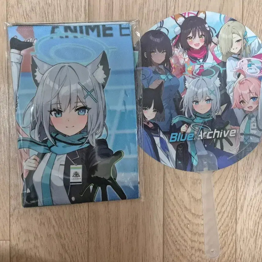 [BUNJANG] Blue Archive Anime Expo Limited Edition Towel + Fan Set / 블루 아카이브 미국 애니메 엑스포 한정 타월 + 부채