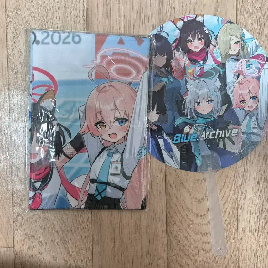 [BUNJANG] Blue Archive Anime Expo Limited Edition Towel + Fan Set / 블루 아카이브 미국 애니메 엑스포 한정 타월 + 부채