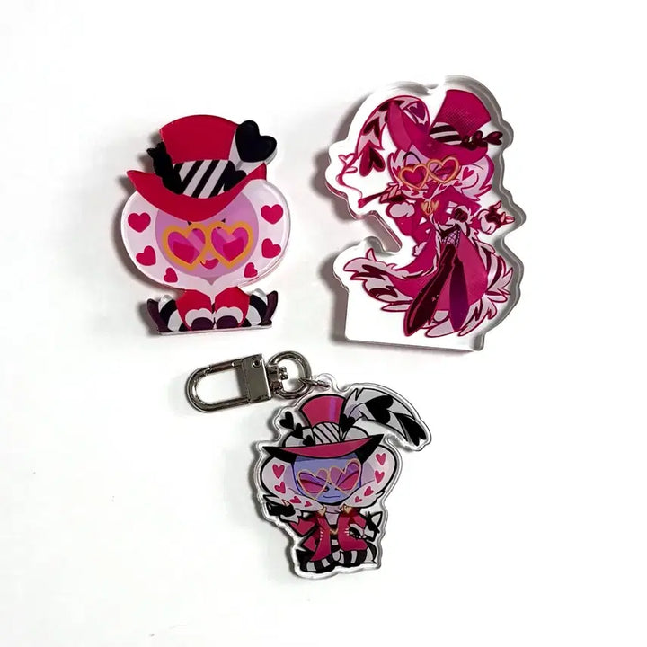 [BUNJANG] Has Been Hotel Valentino Acrylic Keyring Bundle Set / 해즈빈호텔 발렌티노 비공식 아크릴 코롯토 키링 일괄