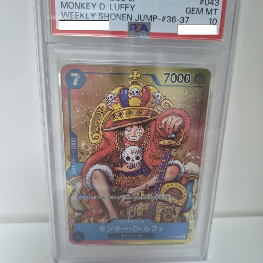 [BUNJANG] One Piece TCG Monkey D. Luffy P P-043 Shonen Jump PSA 10 / 원피스 TCG 몽키 D. 루피 P P-043 주간 소년 점프  psa10