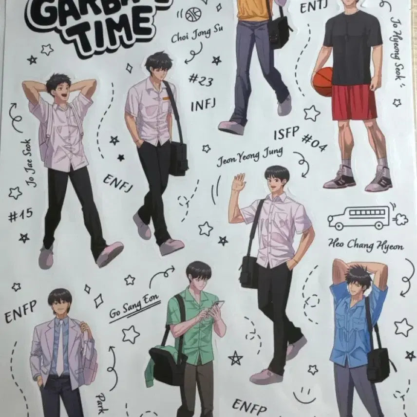 [BUNJANG] Garbage Time Popup Store POB Sticker Set / 가비지타임 팝업 특전 스티커 판매
