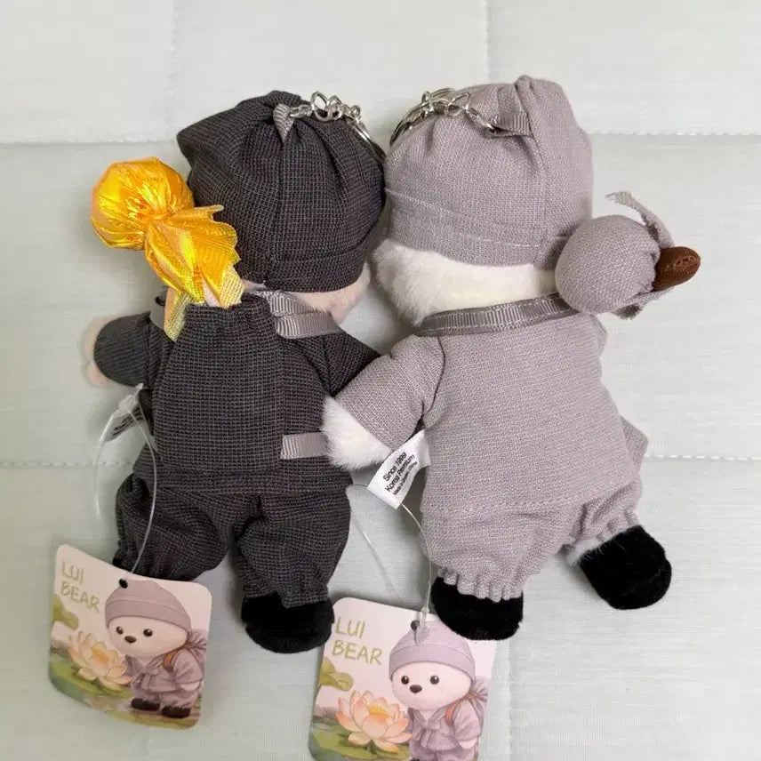 [BUNJANG] Louis Bear Monk Bear Doll Keyring Set 12cm / 동자승 루이베어 스님 곰돌이 인형키링 12cm 세트
