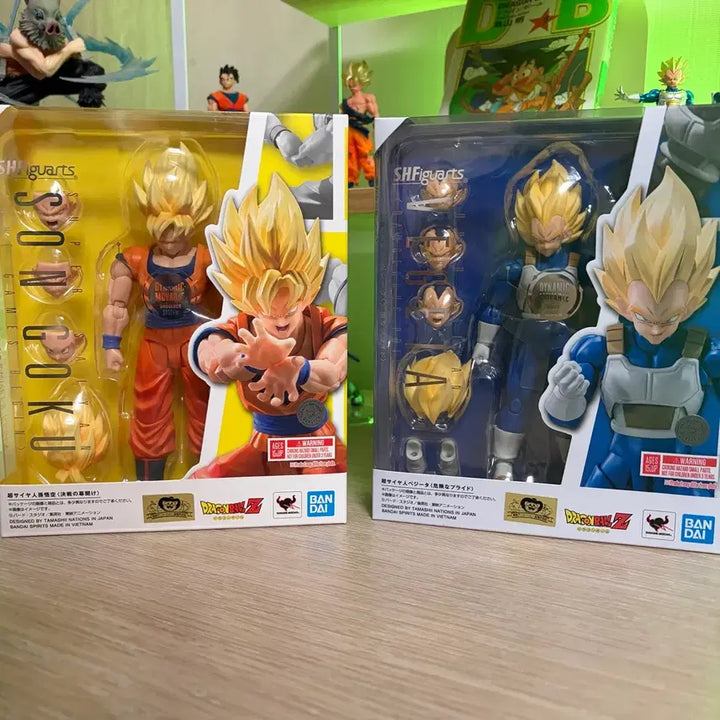 [BUNJANG] Dragon Ball SHF Goku Vegeta Figure Set / 드래곤볼 SHF 손오공 베지터 피규어