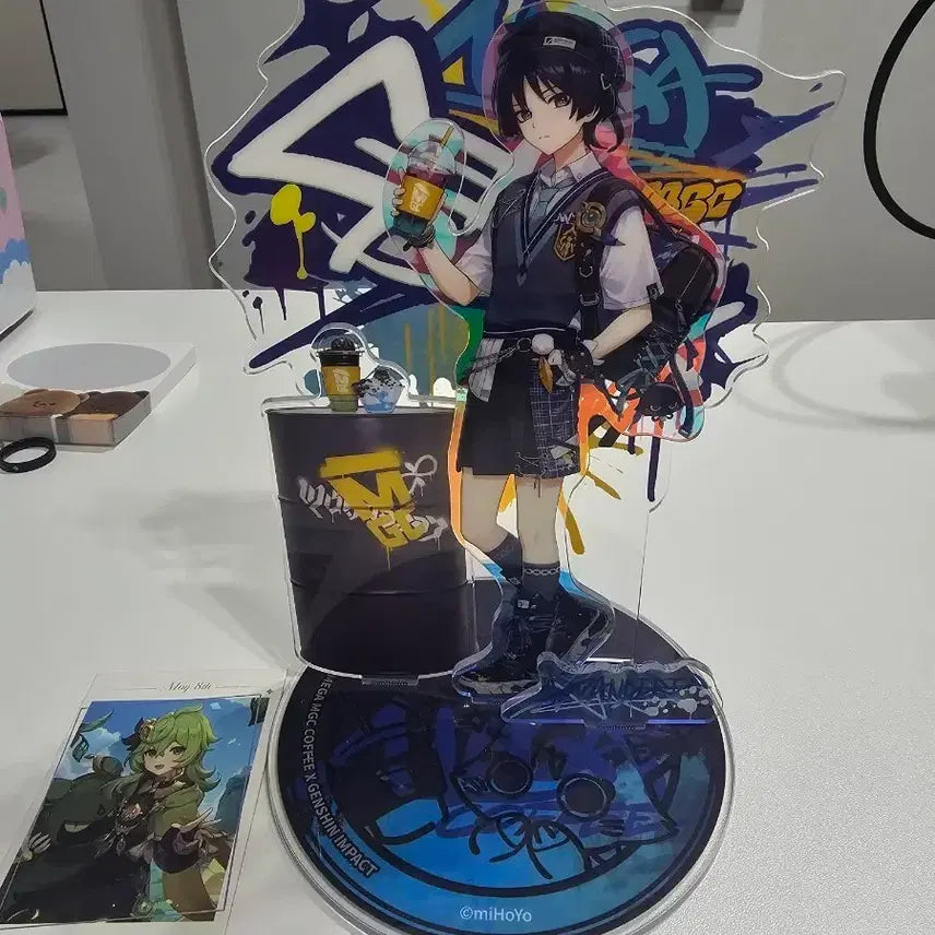 [BUNJANG] Genshin Impact Wanderer Megacoffee Collaboration Acrylic Standee / 원신 방랑자 메가커피 콜라보 아크릴 굿즈