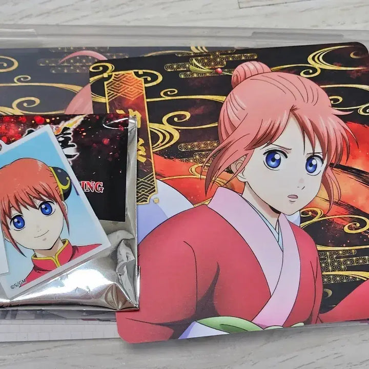 [BUNJANG] Gintama Kagura Photo Keychain &amp; Special Coaster Set / 은혼 카구라 증사키링 특전 코스터 세트