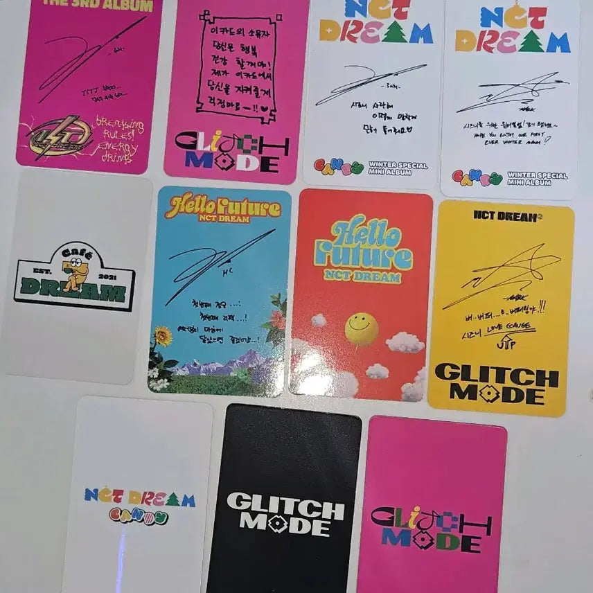 [BUNJANG] NCT DREAM Photocard Bundle Set (10 Types) - Haechan, Mark, Jisung, Renjun, Jaemin / NCT DREAM 포카 10종 해찬 마크 지성 런쥔 재민 헬로퓨처 글리치모드 캔디