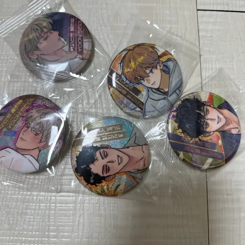[BUNJANG] 100% Clean Up Can Badge Bundle Set / 백퍼센트클린업 캔뱃지5개 일괄