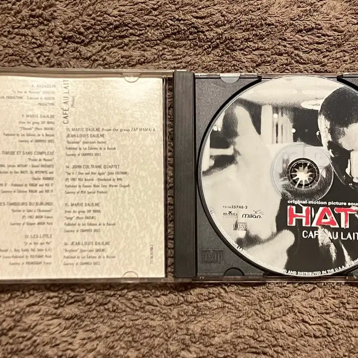 [BUNJANG] La Haine Original Soundtrack CD (Import) / 90년대 마티유카소비츠 감독 뱅상카셀 주연의 영화 증오 La Haine OST 영화음악 수입반 CD 시디