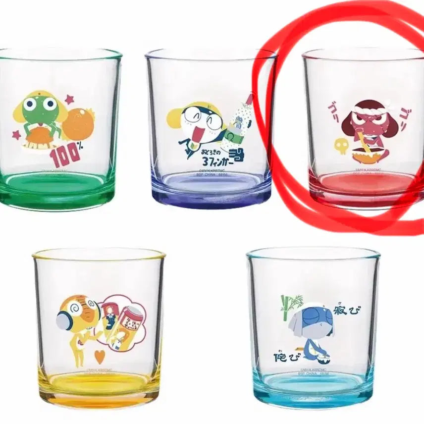 [BUNJANG] Keroro Gunsou G-Prize Giroro Glass Cup / 개구리중사 케로로 제일복권 G상 기로로 유리컵