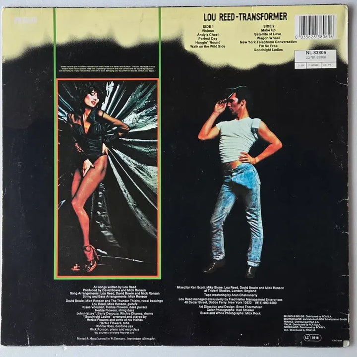 [BUNJANG] Lou Reed Transformer LP (1980s West German Pressing) / Lou Reed - Transformer LP ( 1980년대 독일 RCA )