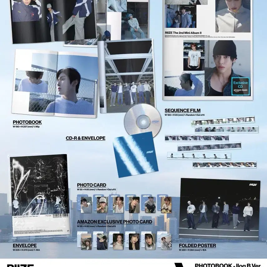 [BUNJANG] RIIZE Album Vol. 2 Amazon Ver. Sungchan Photocard / 라이즈 II 앨범 아마존 버전 성찬 포카