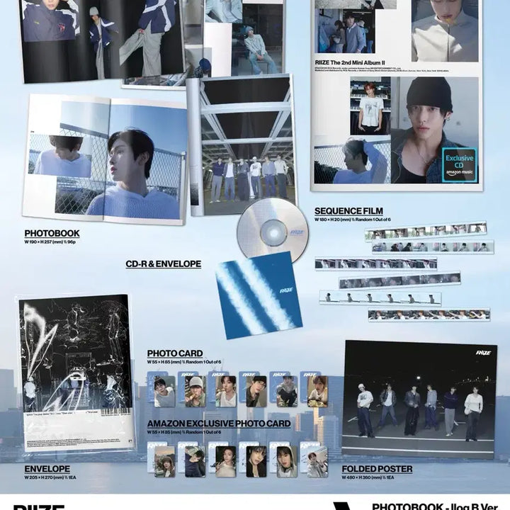 [BUNJANG] RIIZE Album Vol. 2 Amazon Ver. Sungchan Photocard / 라이즈 II 앨범 아마존 버전 성찬 포카