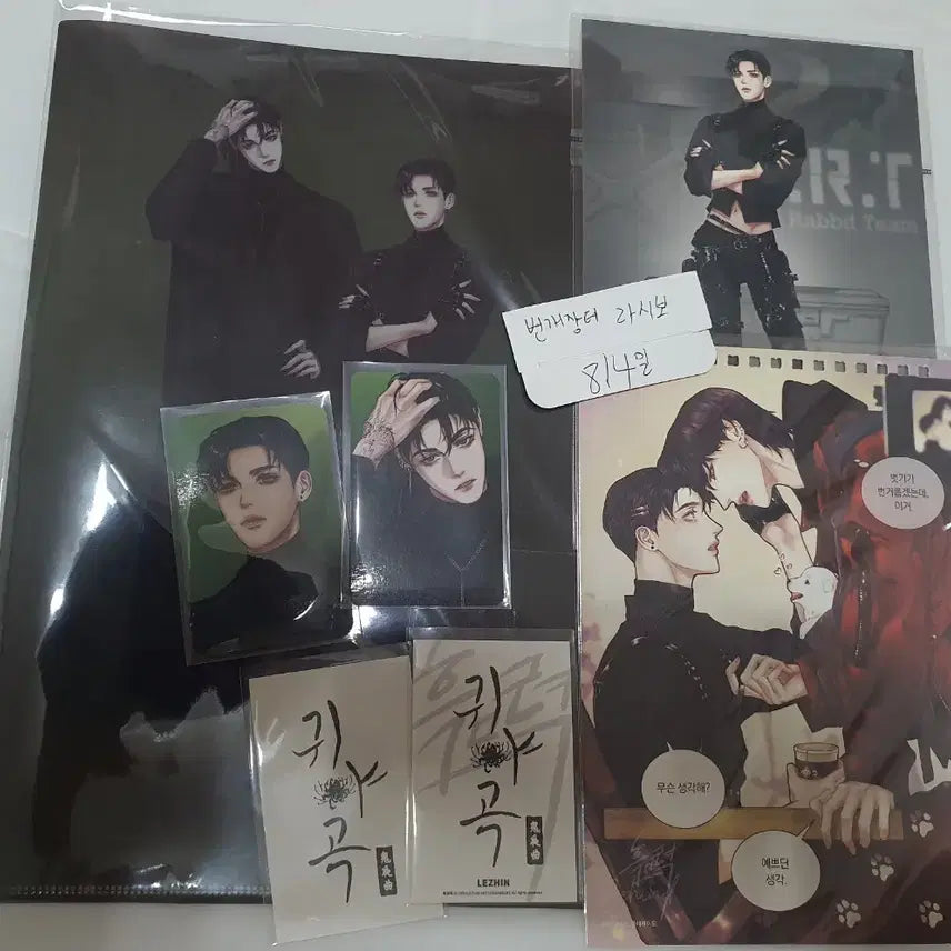 [BUNJANG] Black Cat Power Guiyagok Photocard + Clear File + Calendar Split Set Postcard / 흑묘력 귀야곡 포토카드+클리어파일+달력분철 엽서 포카