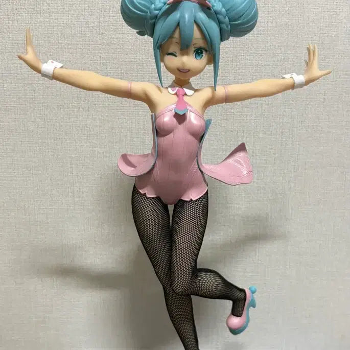 [BUNJANG] Hatsune Miku BiCute Bunnysuit Figure Pink Version / 하츠네미쿠 bicute 바니걸 피규어