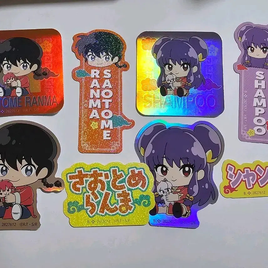 [BUNJANG] Ranma 1/2 Shampoo Sticker Gacha / 란마 1/2 스티커 가챠 란마 샴푸