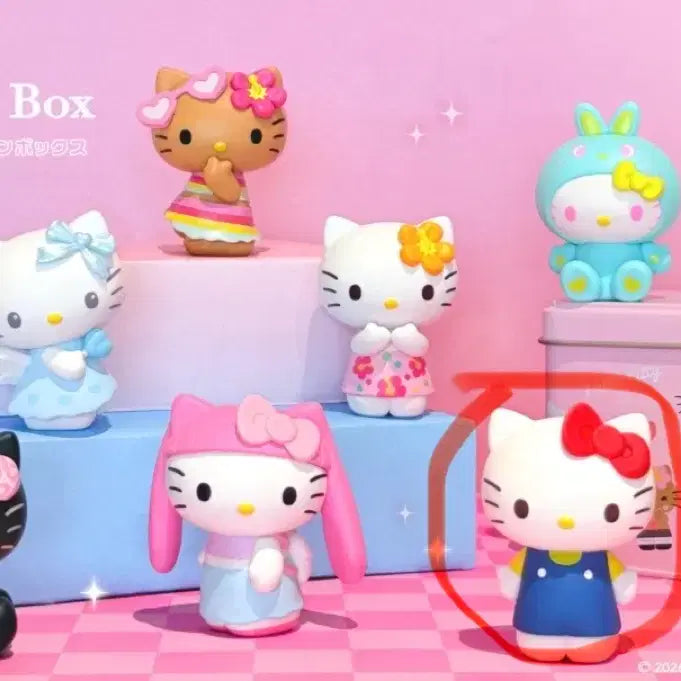 [BUNJANG] Hello Kitty Tin Case Secret Collection Box Figure - 