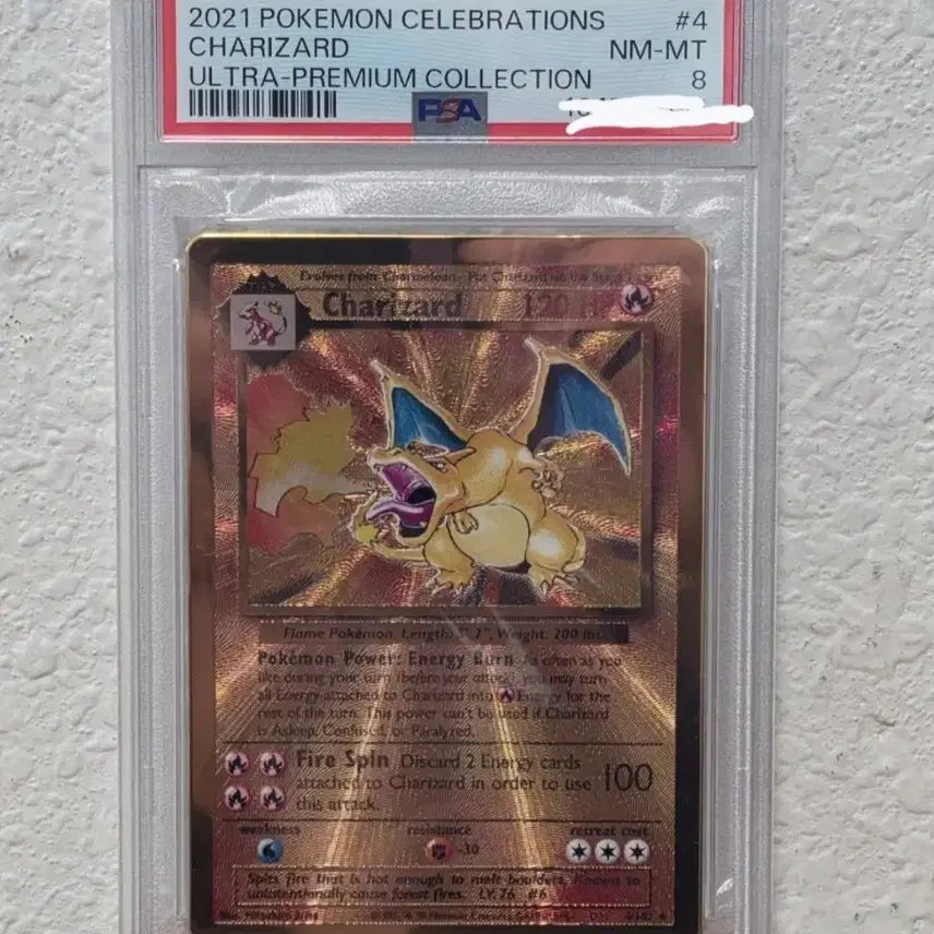 [BUNJANG] Pokemon Charizard Metal Charizard PSA 8 25th Anniversary 2021 / 포켓몬 리자몽 카드 메탈 리자몽 PSA8 25주년 2021