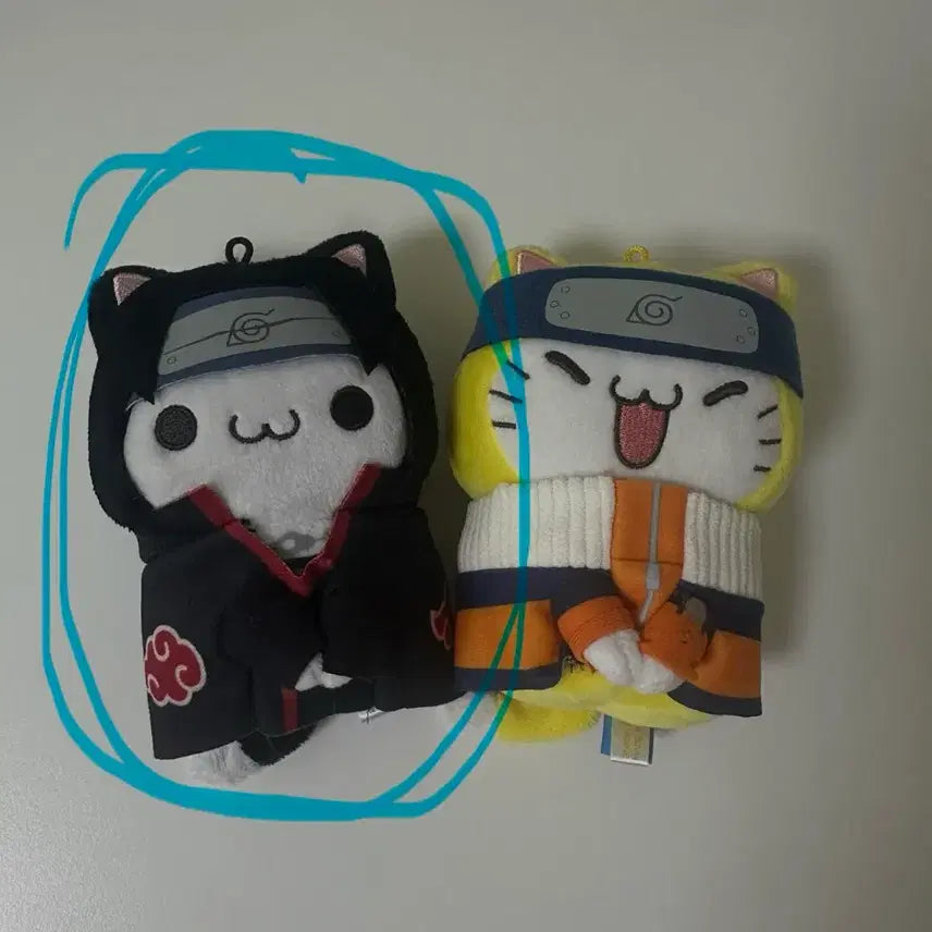 [BUNJANG] Naruto Itachi Megacat Nui Chibi Nui Mascot Plush / 나루토 이타치 메가캣 누이 치비누이 마스코트 ( 이타치만 )