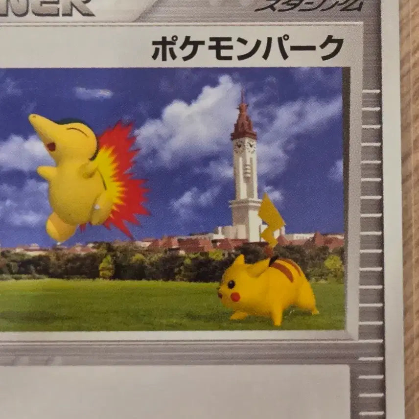 [BUNJANG] Pokemon Park 2005 Japan Promo 010/012 Chikorita Cyndaquil Pikachu Card / [일판/일본판] 빈티지 올드백 포켓몬 카드 포켓몬 파크 010/012 (2005 포케파크 프로모)
