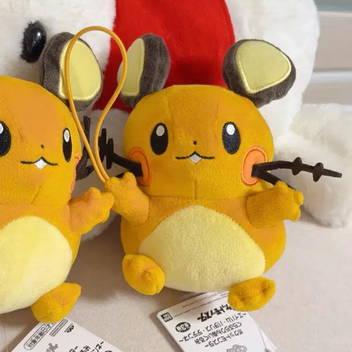 [BUNJANG] Banpresto Pokemon Dendenne Dangling Mascot Plush Keychain / 포켓몬스터 데덴네 대롱대롱 매달려 마스코트 인형 키링
