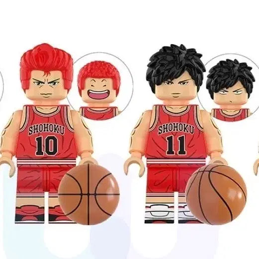 [BUNJANG] Slam Dunk Taegang &amp; Baekho Lego Figure Set / 슬램덩크 서태웅 강백호 레고 피규어 세트