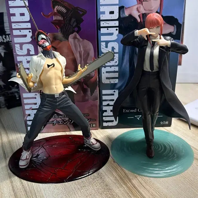 [BUNJANG] Chainsaw Man FURYU Exceed Creative Makima Denji Figure Bundle Set / 체인소맨 후류 exceed creative 마키마 덴지 피규어 일괄