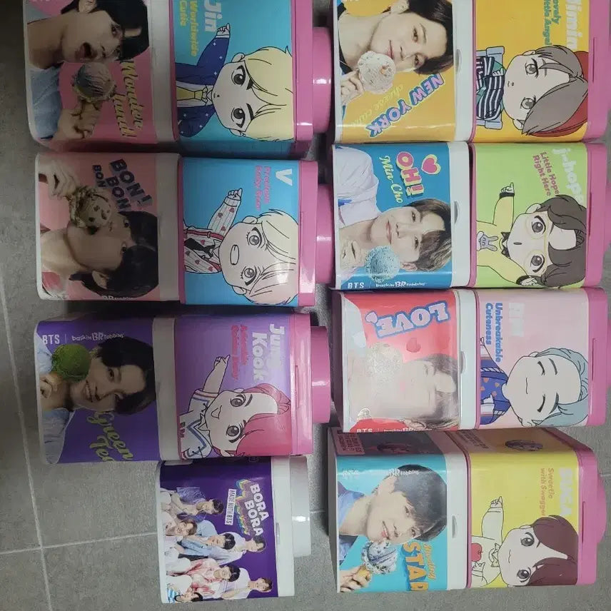 [BUNJANG] BTS Baskin Robbins Collaboration Block Pack Set / 방탄 배라 콜라보 블록팩