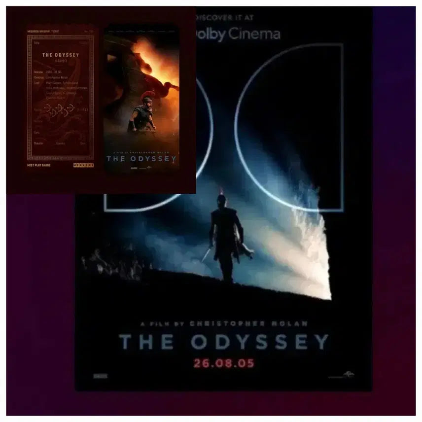 [BUNJANG] Odyssey Dolby Poster (A3) &amp; Original Ticket Bundle Set / (2종일괄) 오디세이 돌비 포스터(A3)+오리지널티켓 일괄판매
